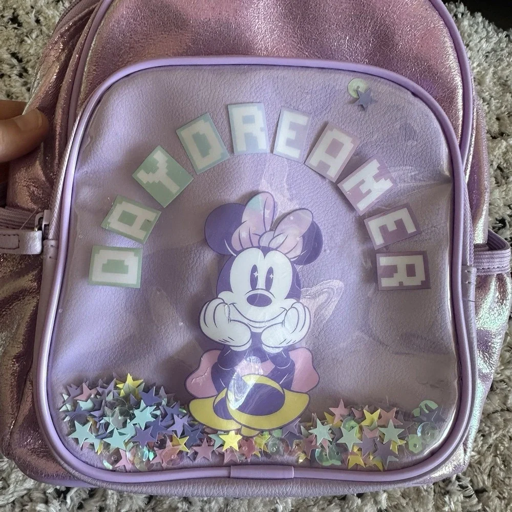 Disney Minnie Mouse Day Dreamer Backpack with Confetti Stars 12